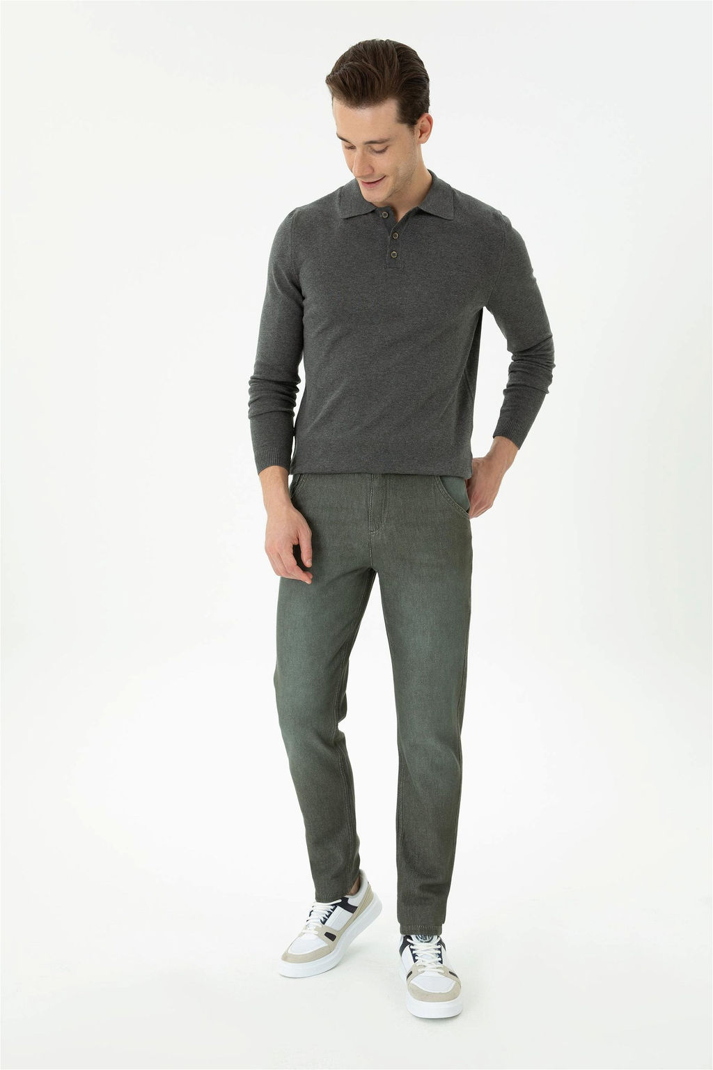 U. S. Polo Assn Мужские джинсовые брюки цвета хаки - U.s. polo assn фото 8