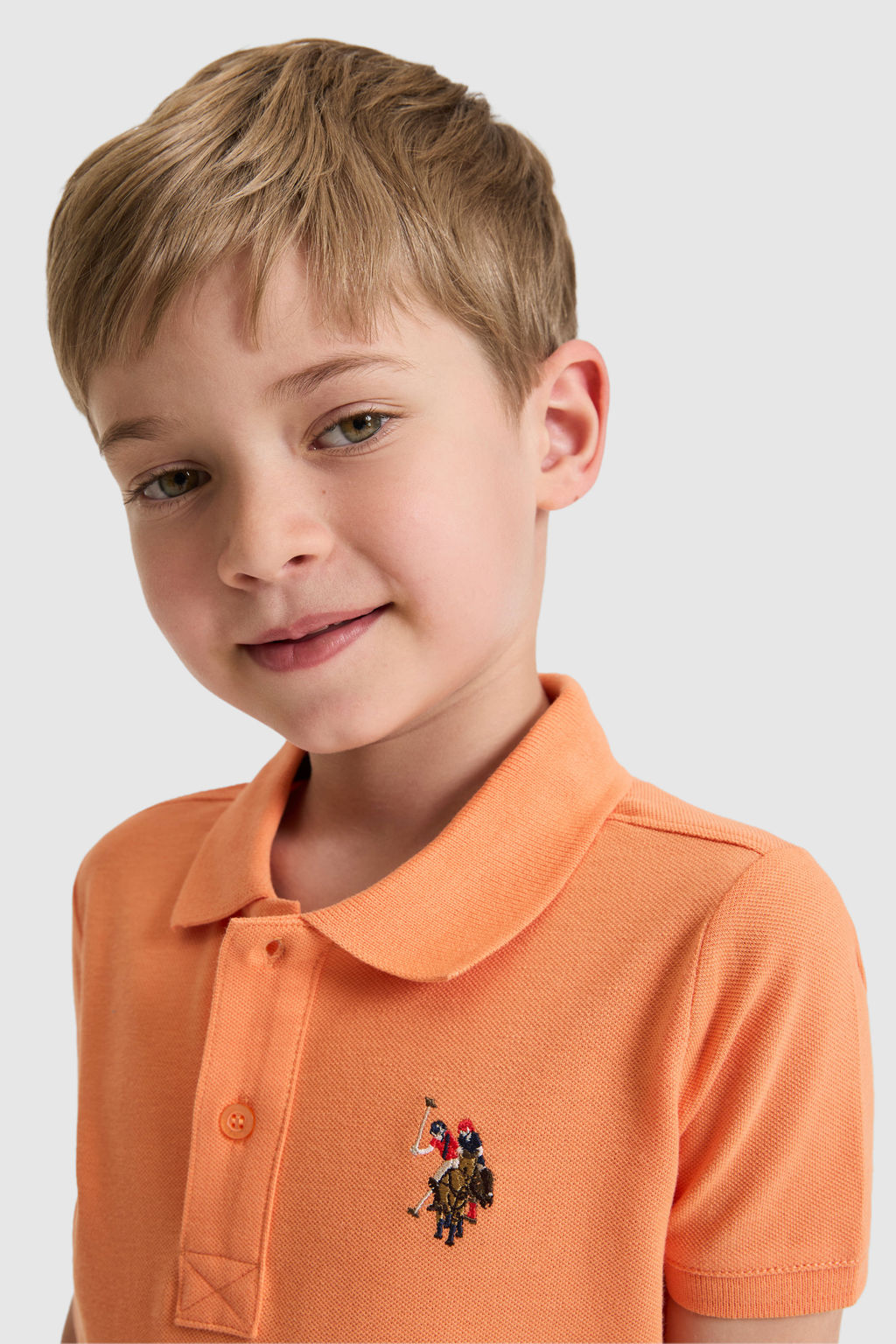 Erkek Гocuk Turuncu Polo Yaka Basic TiЕГrt - U.s. polo assn фото 2