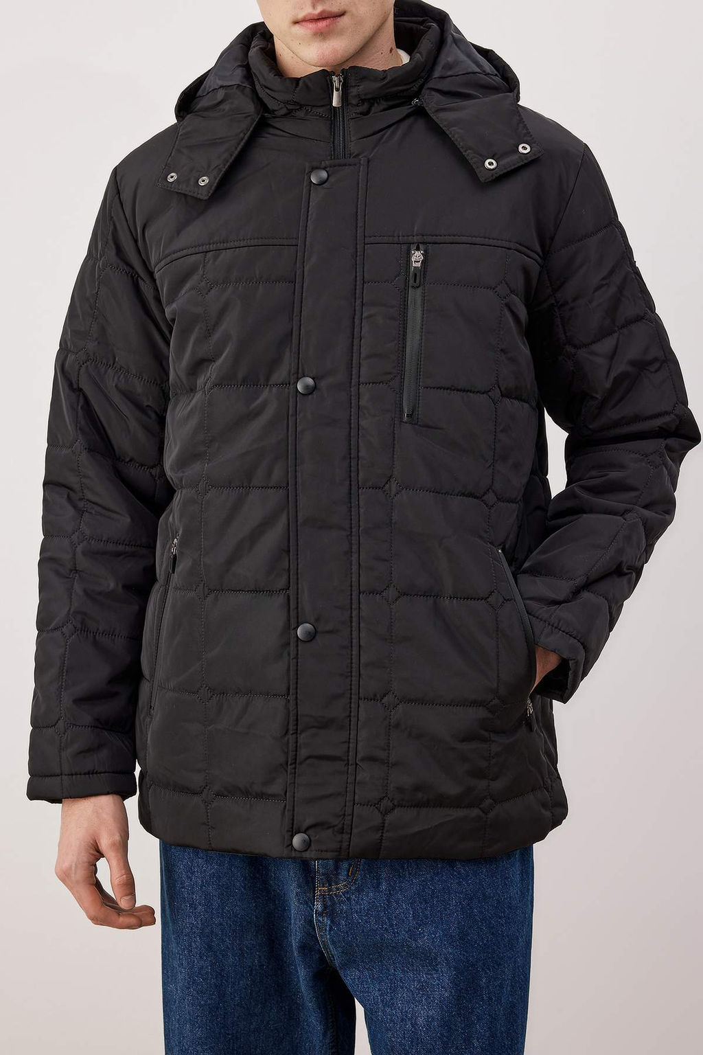 Lacivert Regular Erkek Mont TMNAW26MO00029 - Trendyolmilla фото 11