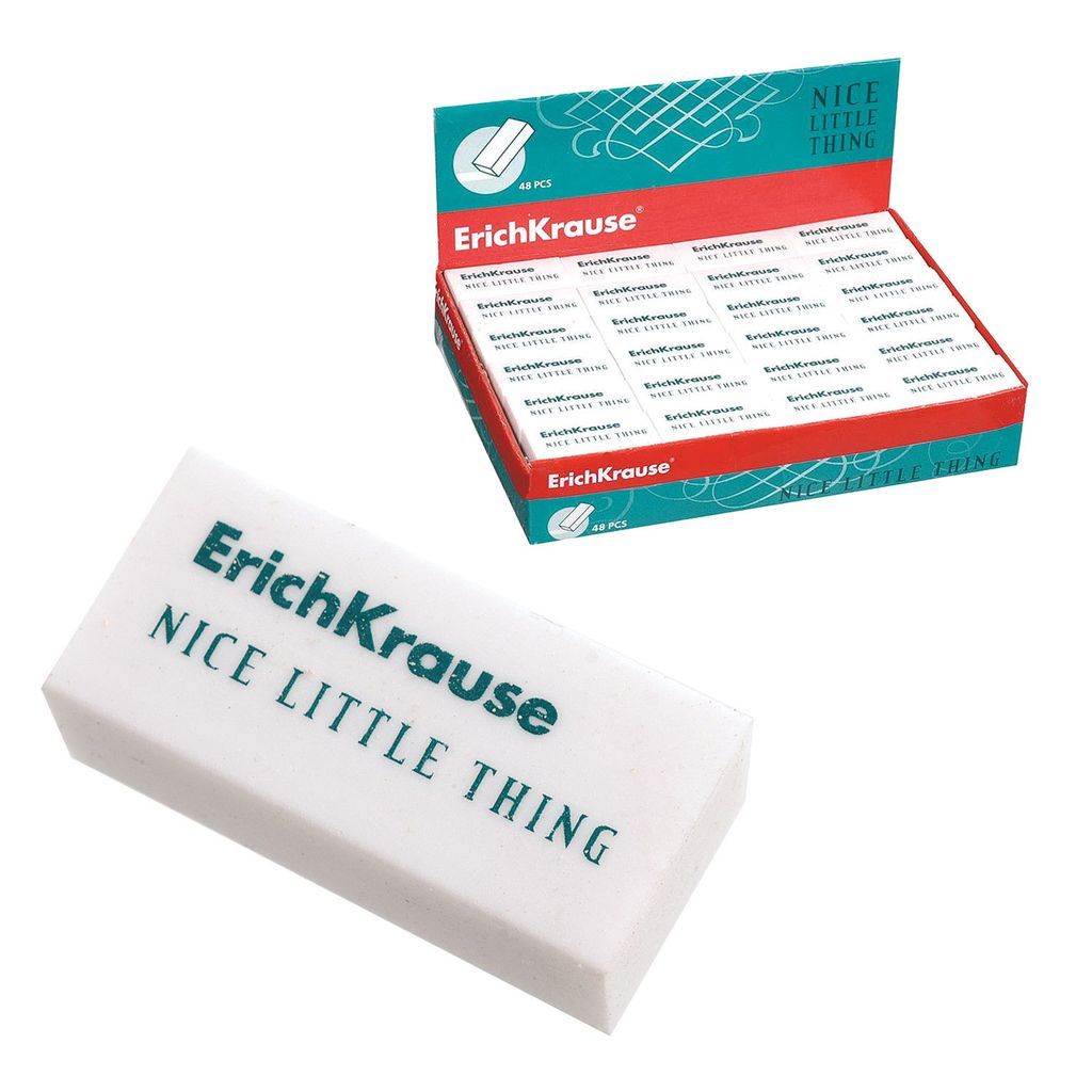 Цена за 5 шт.Ластик ErichKrause "Nice Little Thing" (7027) полимер, 32*15*12мм.