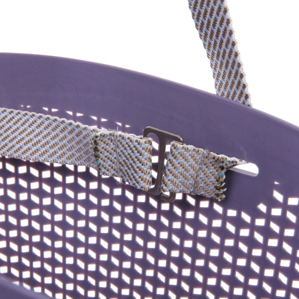 Корзинка хозяйственная "ФОЛЬК", цвет пудровый серый, 41*21*28.5см (лейбл)