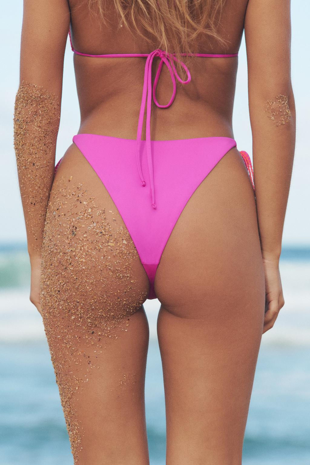 CONTRAST BIKINI BOTTOMS - Zara фото 2