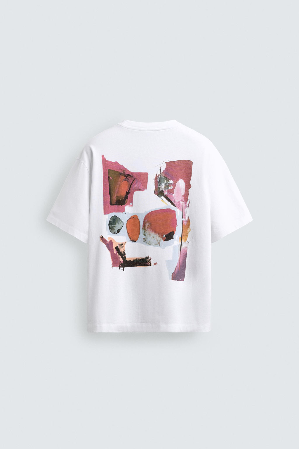 CAMISETA BOXY FIT BORDADOS COMBINADOS / Blanco - Zara фото 7
