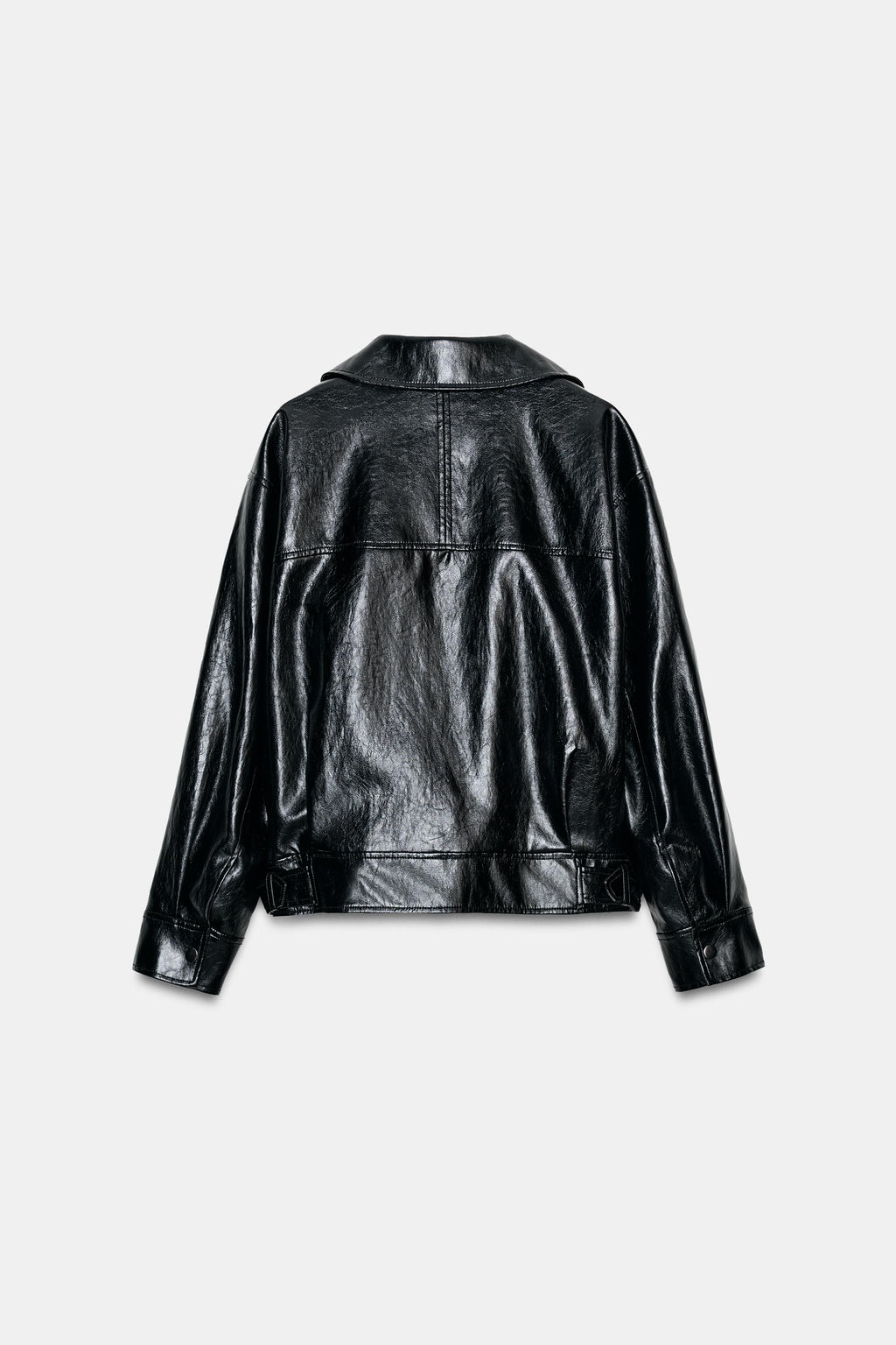 ZW COLLECTION LEATHER EFFECT JACKET - Zara фото 8