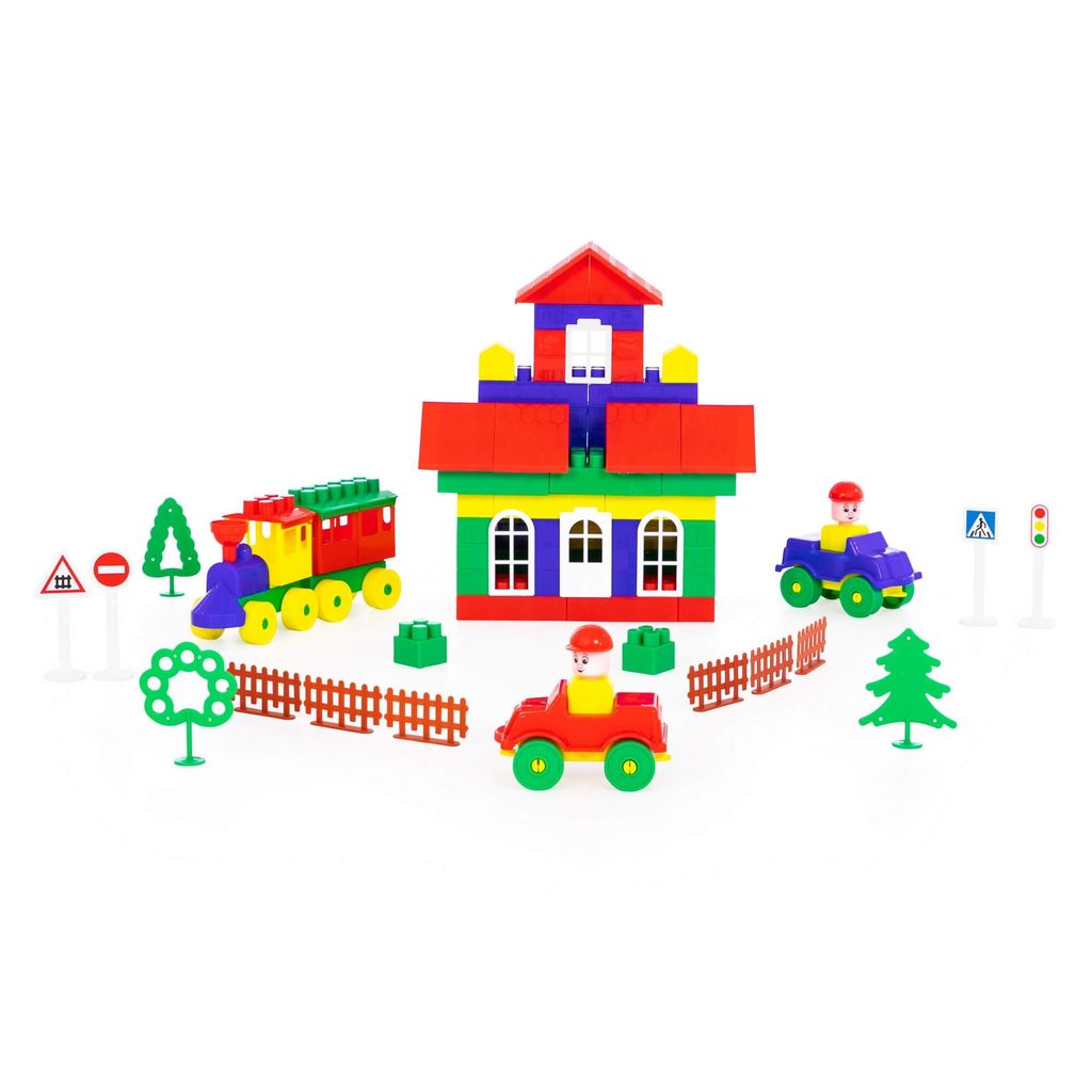 Конструктор Строитель (273 элемента) (в пакете) - Полесье фото 2