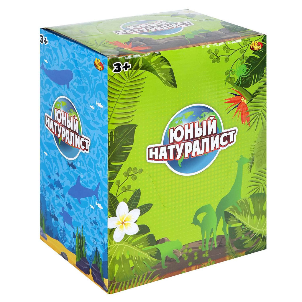 Игровой набор ABtoys Юный натуралист в тубе Дикие животные  фото 7