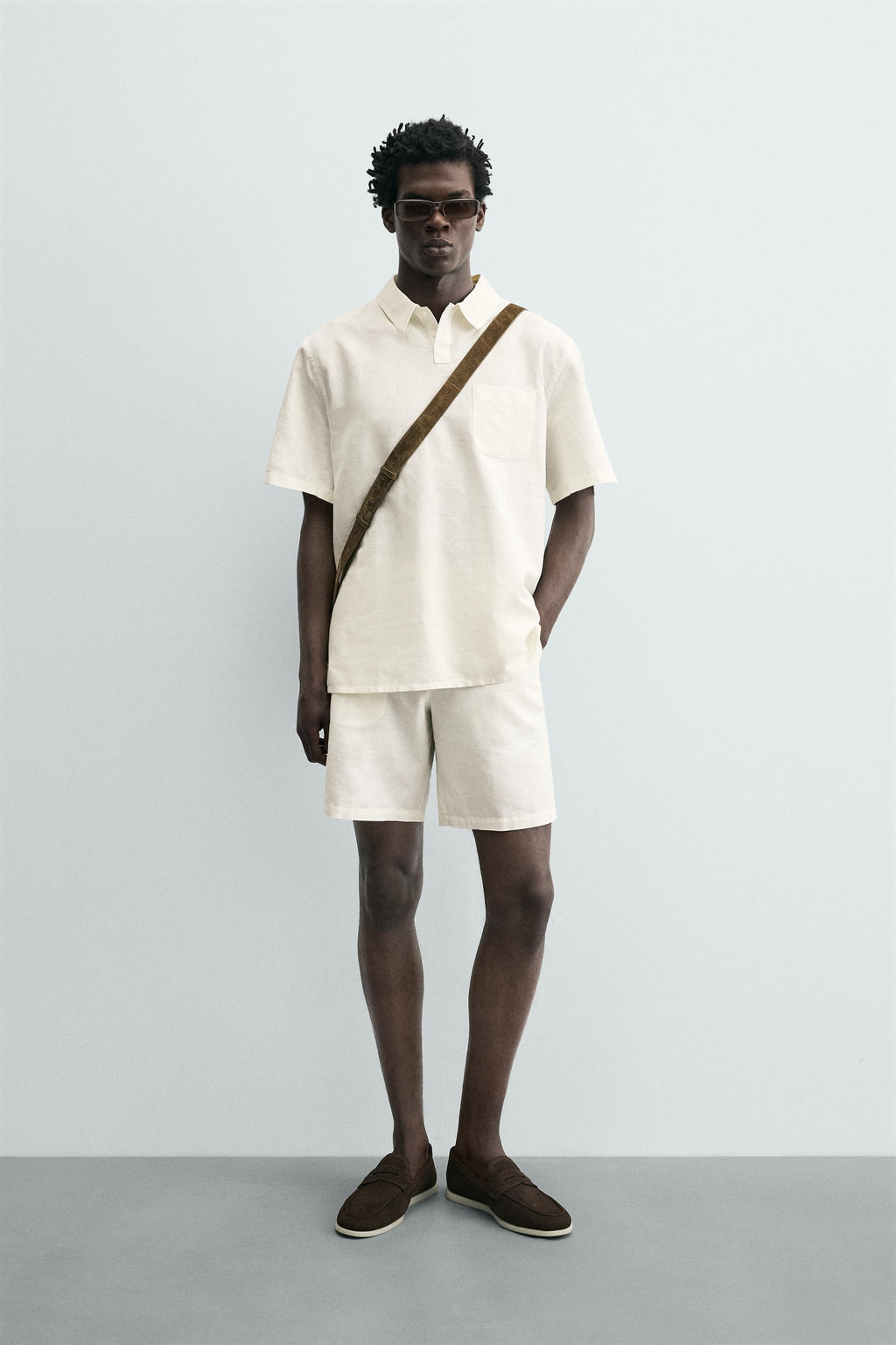 POLO REGULAR FIT C??AMO - ALGOD?N / Blanco