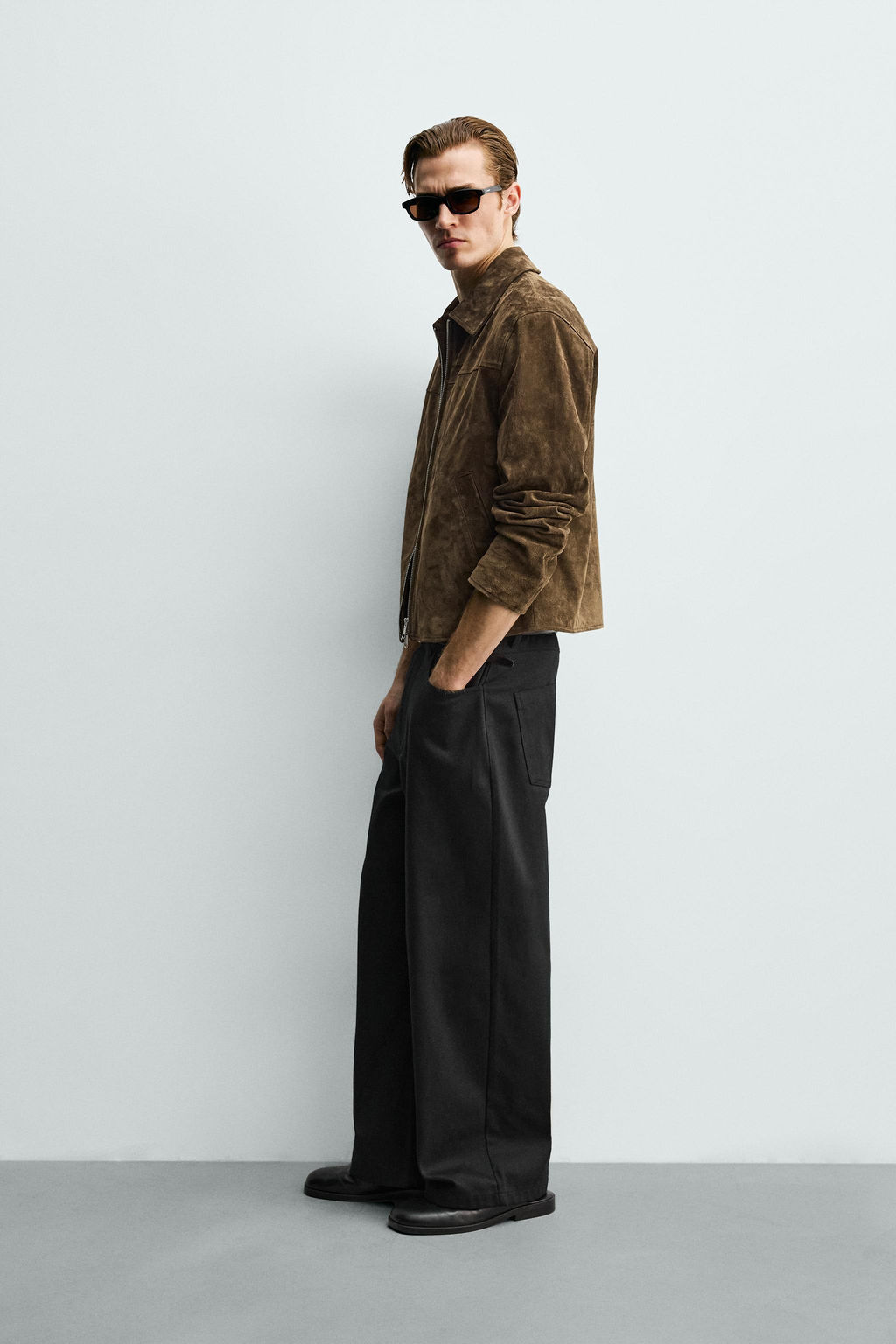 PANTAL?N RELAXED FIT / Negro - Zara фото 4