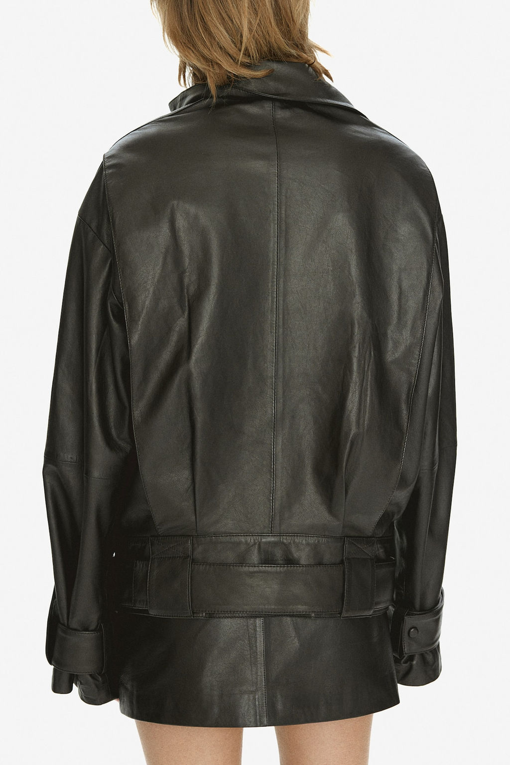 Minifalda de piel con cinturon - H&m фото 4