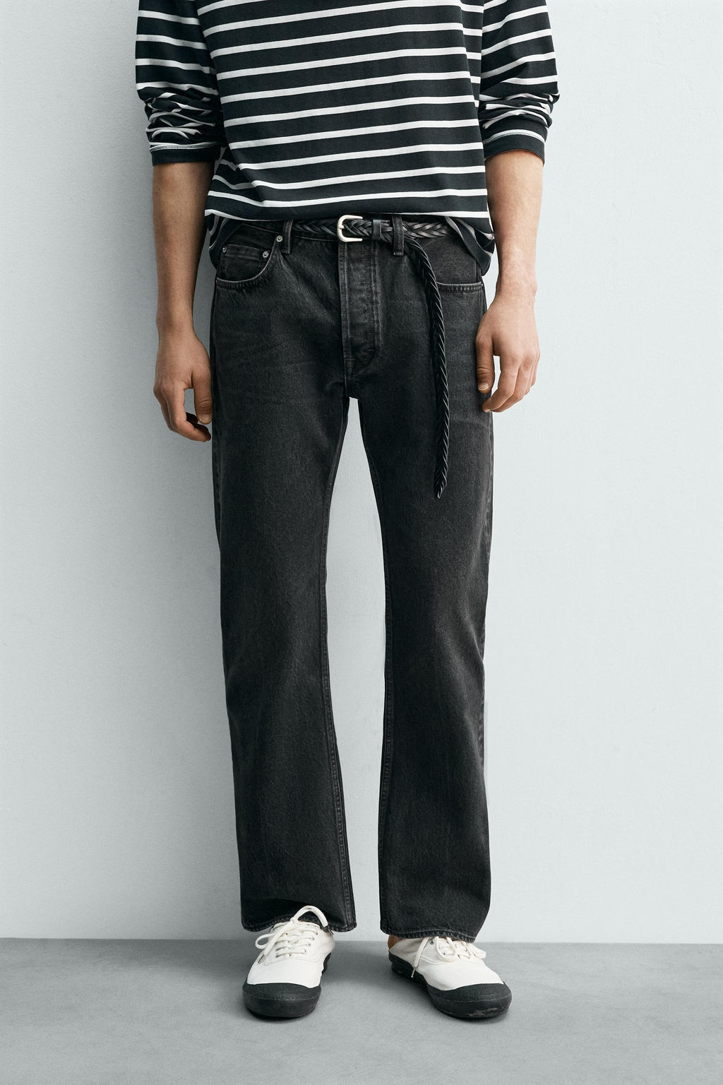 JEANS STRAIGHT FIT BOOTCUT AARON LEVINE X ZARA / Negro  фото 2