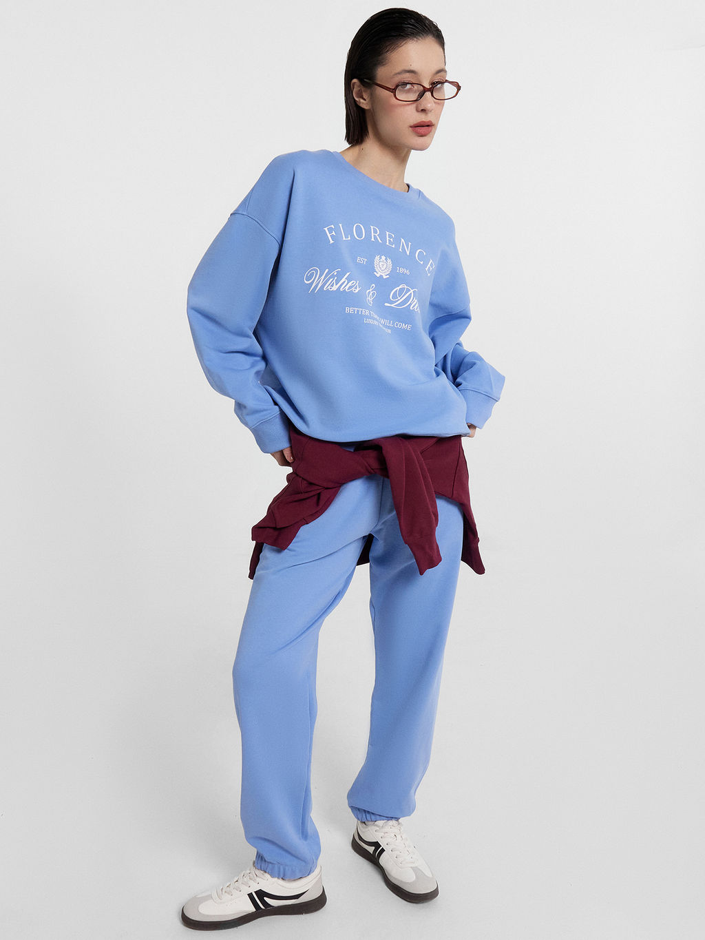 Брюки женские спортивные голубые св.синий 182497