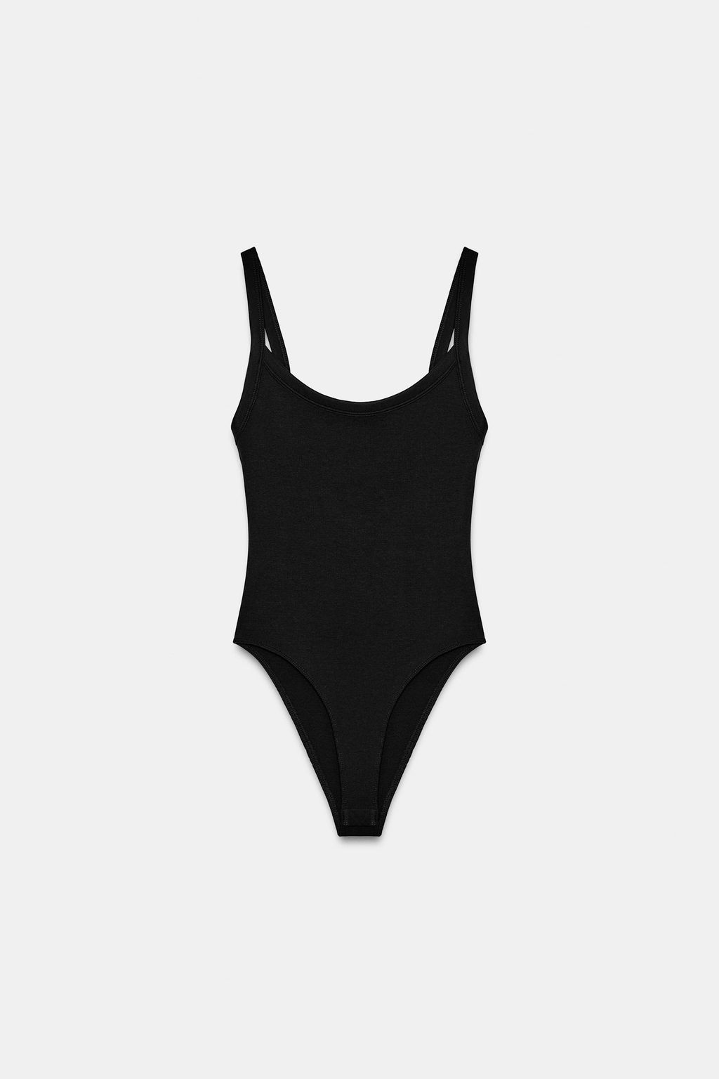 BODY TIRANTES ALGOD?N / Negro - Zara фото 5