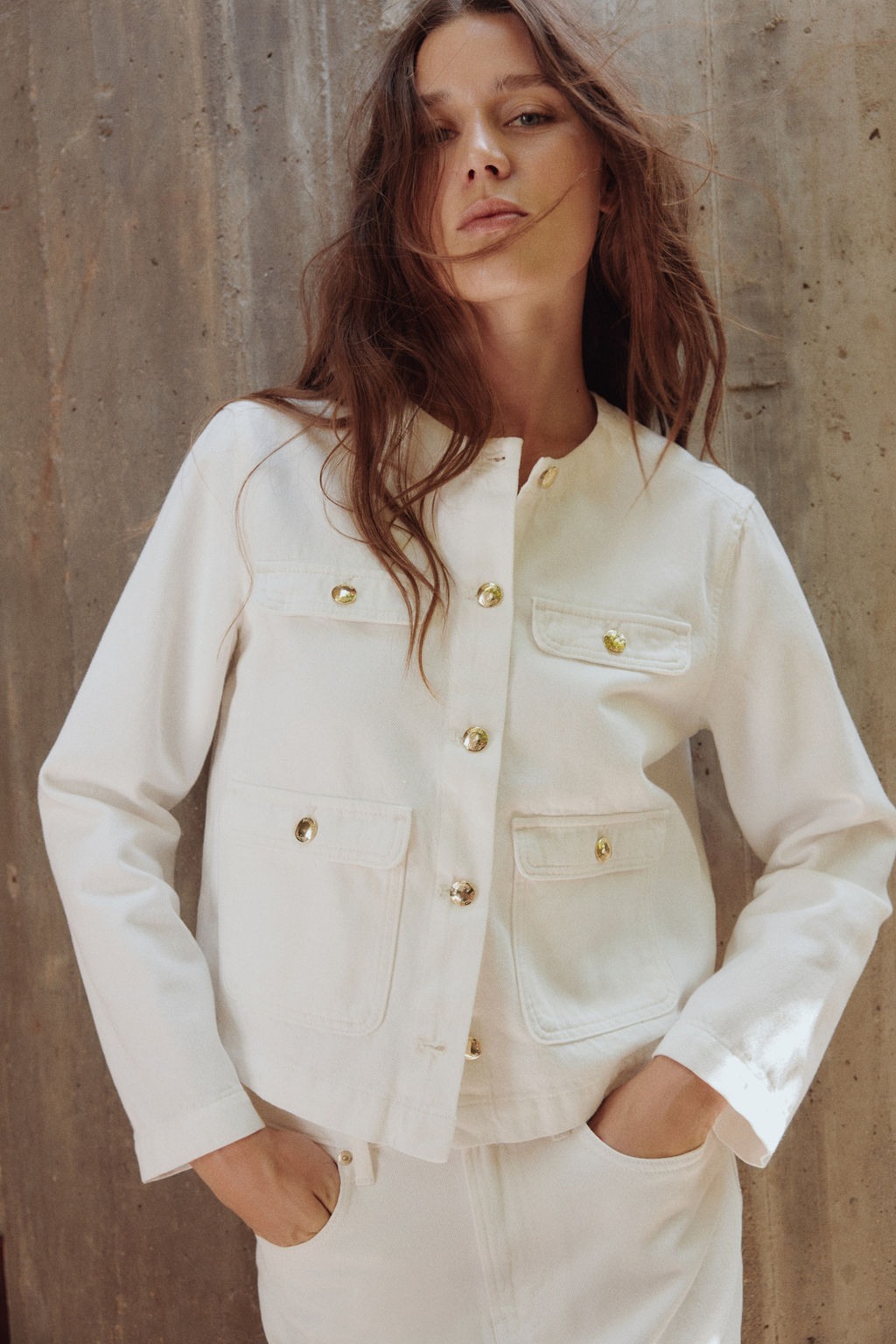 Falda denim de corte midi - H&m фото 4