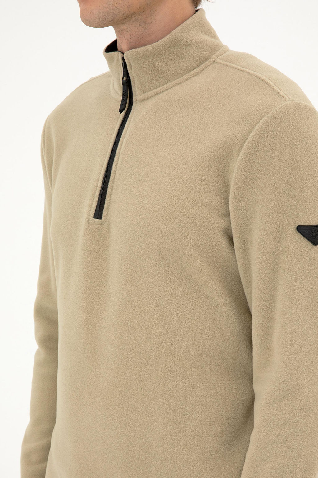 Erkek A__k Haki Basic Sweatshirt Sepette S_rpriz _ndirim - U.s. polo assn фото 7
