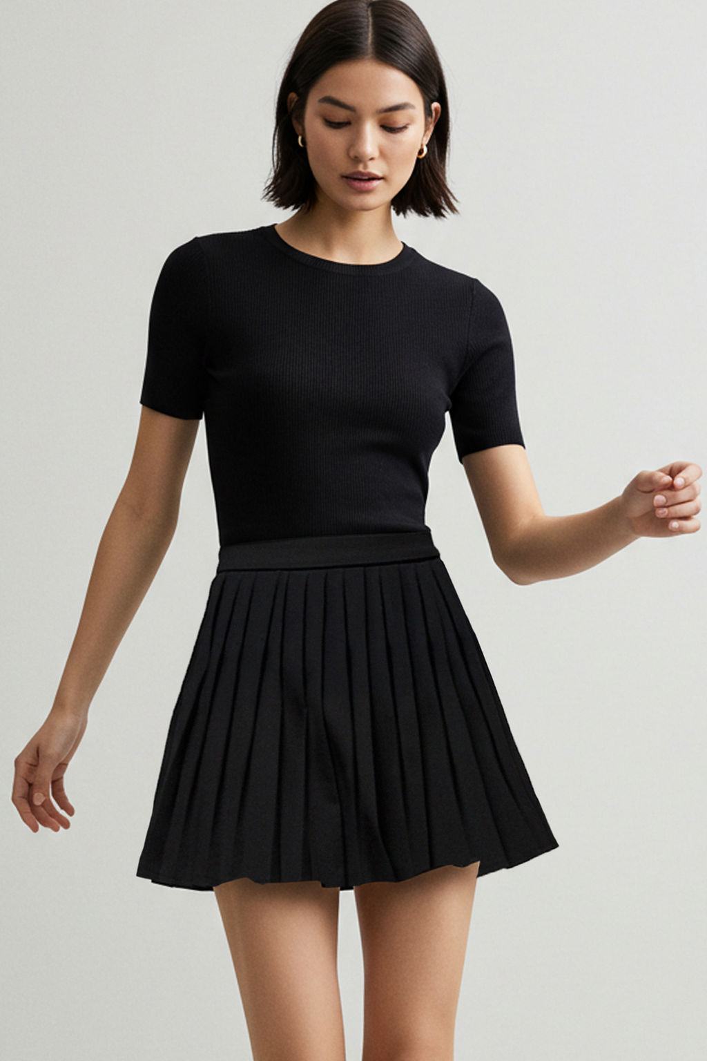 TRENDYOLMILLA Beyaz Pileli Mini Dokuma Etek TWOAW21ET0111 фото 12