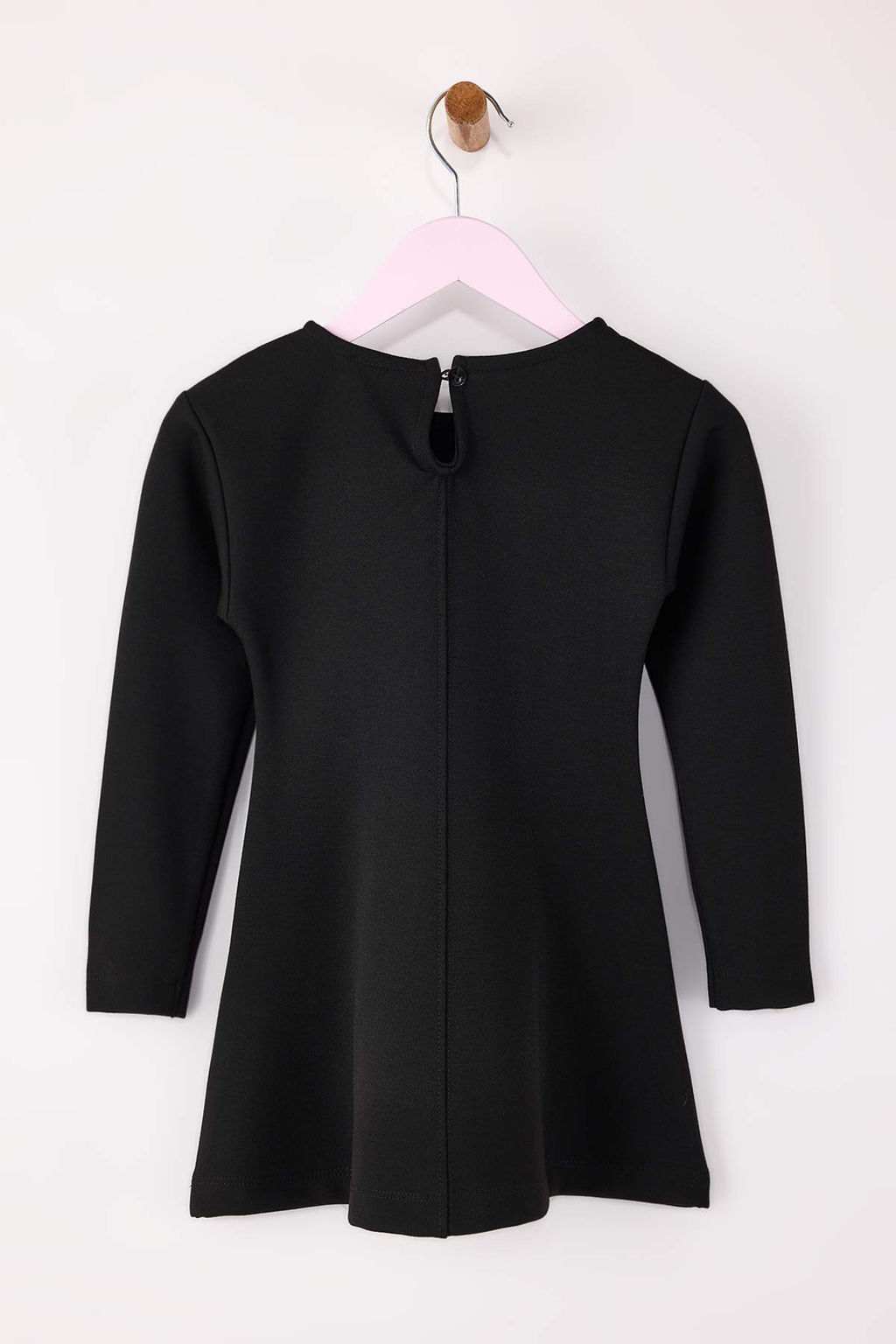 Siyah Fiyonk Detayl? Maxi Boy K?z Cocuk Dokuma Y?lbas? Elbisesi TKDAW26EL00012 - Trendyolmilla фото 4