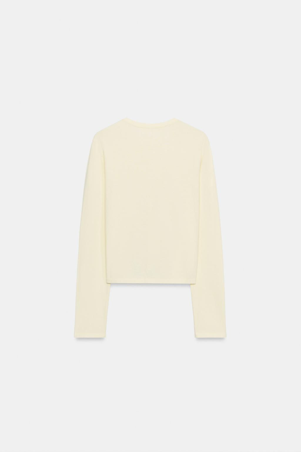 100% COTTON BUTTON-UP T-SHIRT - Zara фото 8