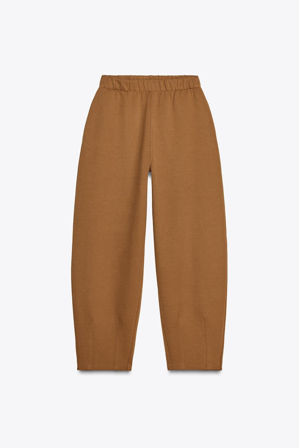 INTERLOCK COCOON TROUSERS - Zara фото 20