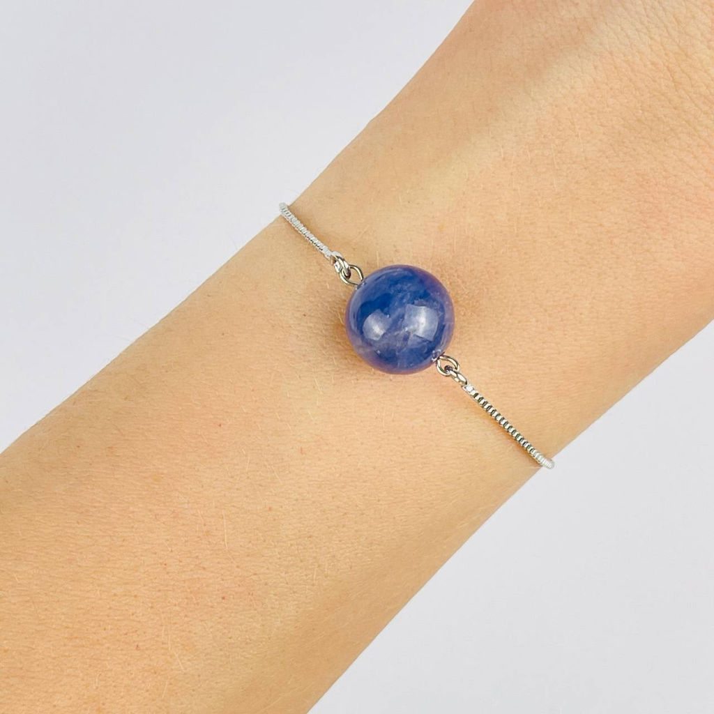 Браслет регулируемый с Танзанитом - Радуга самоцветов фото 2