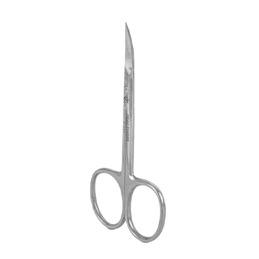 Frau Finger Ножницы маникюрные для кутикулы изогнутые / Classic FS-131SP, глянцевые, ручная заточка, 10 см