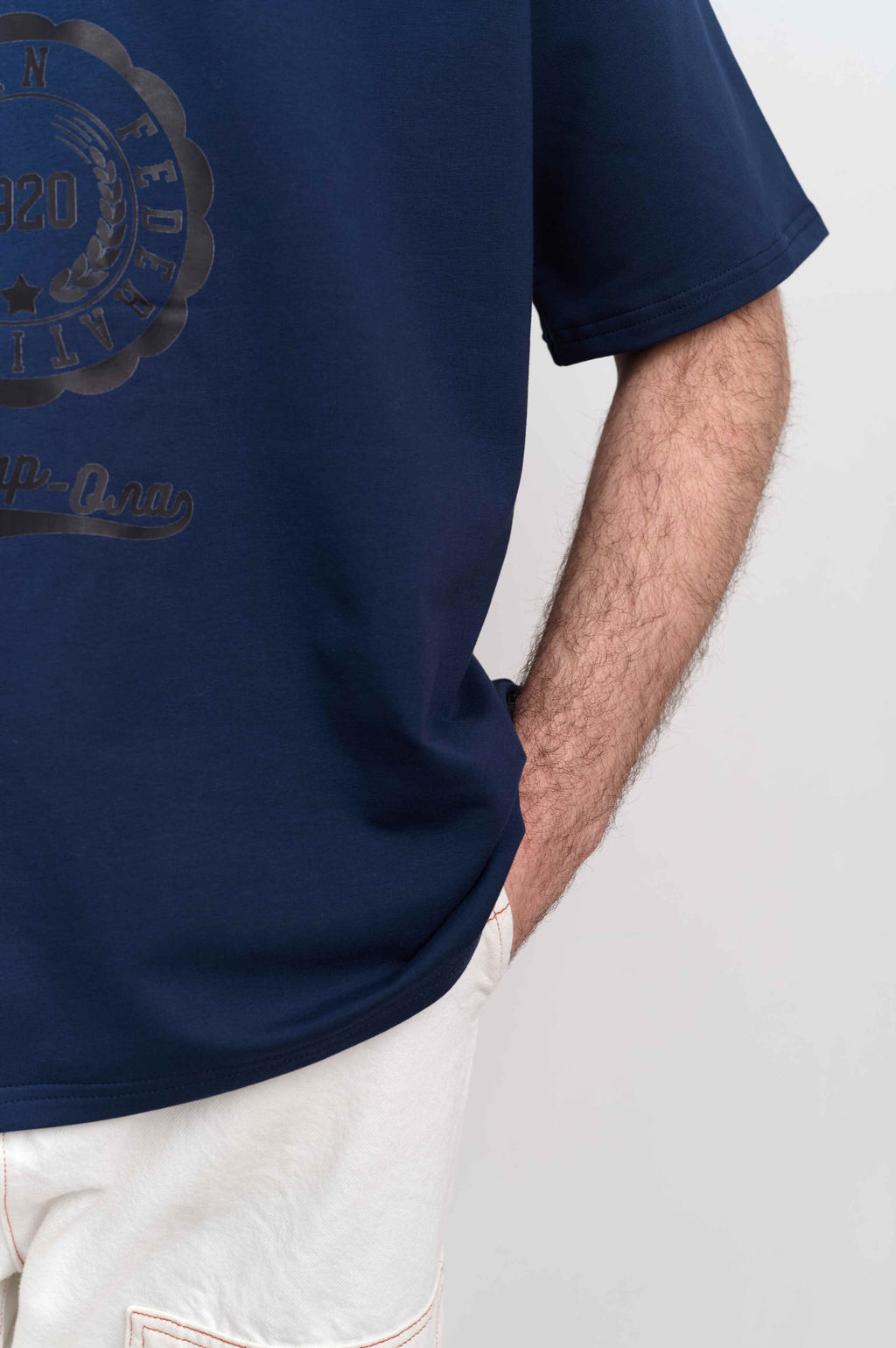 Футболка оверсайз унисекс " MARI EL" синий