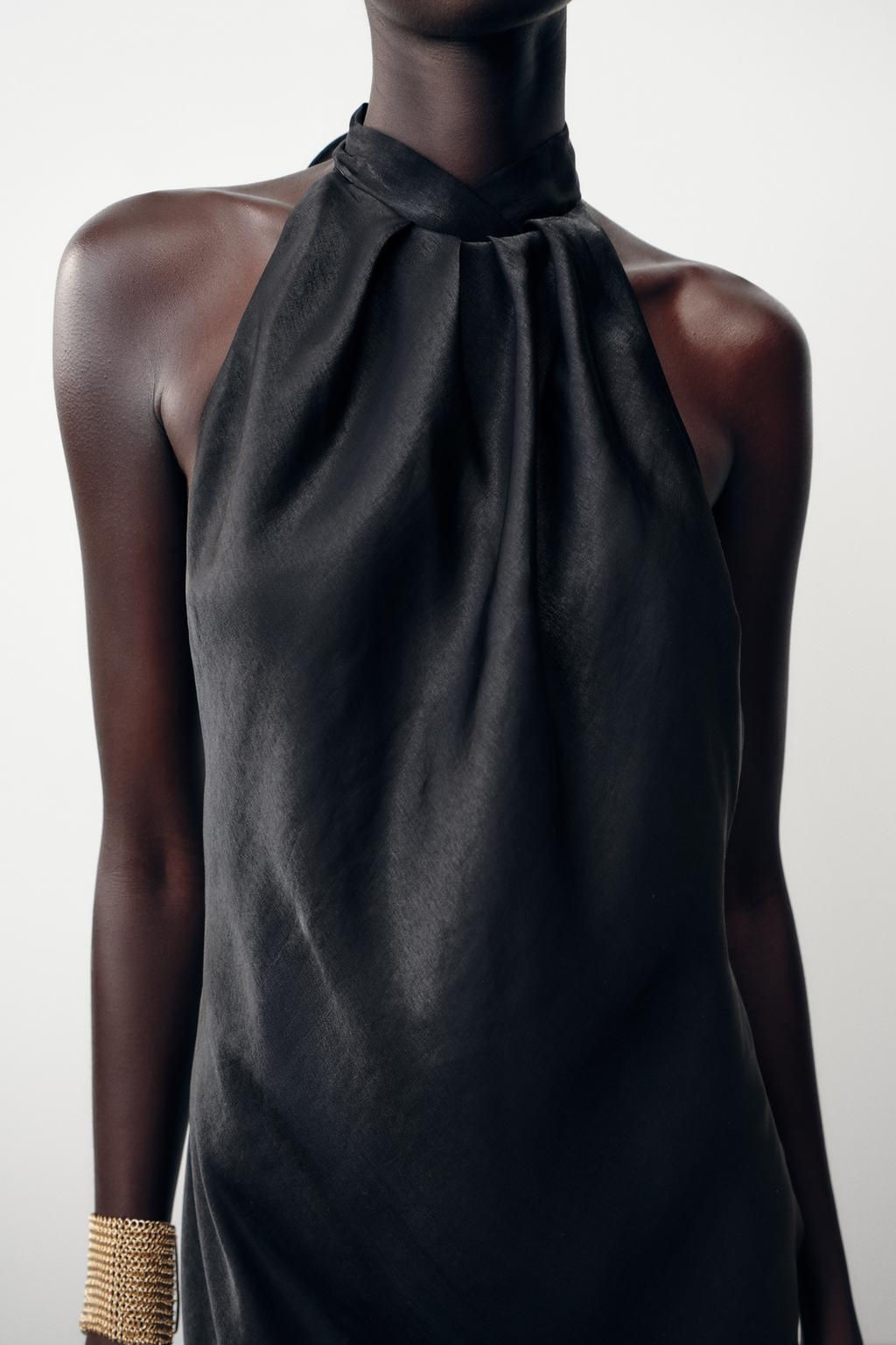 HALTER MIDI DRESS - Zara фото 16