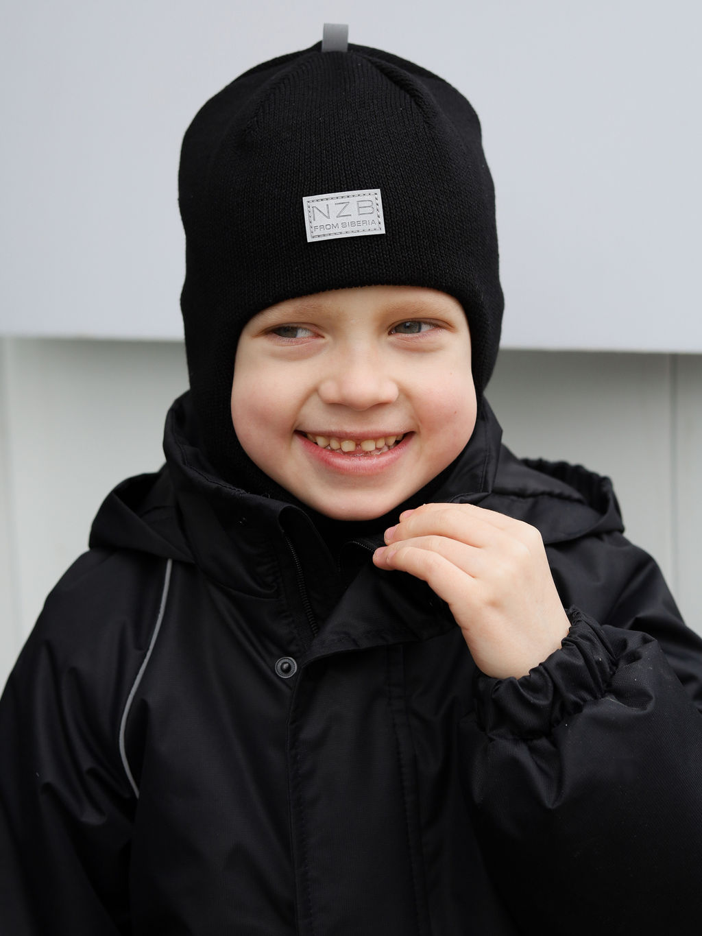 Шапка-шлем демисезонная, черный