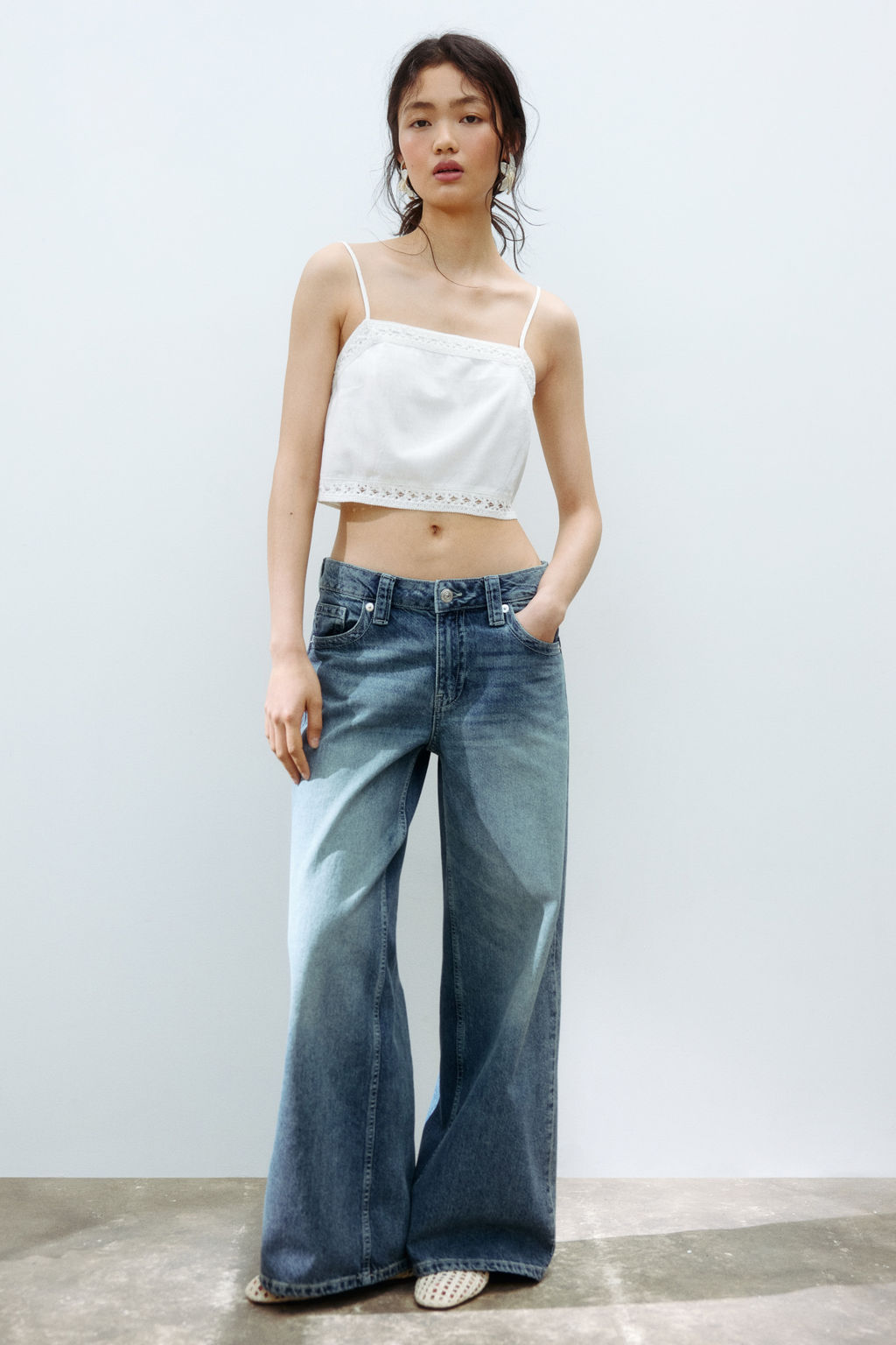 Baggy Wide Low Waist Jeans - H&m фото 9