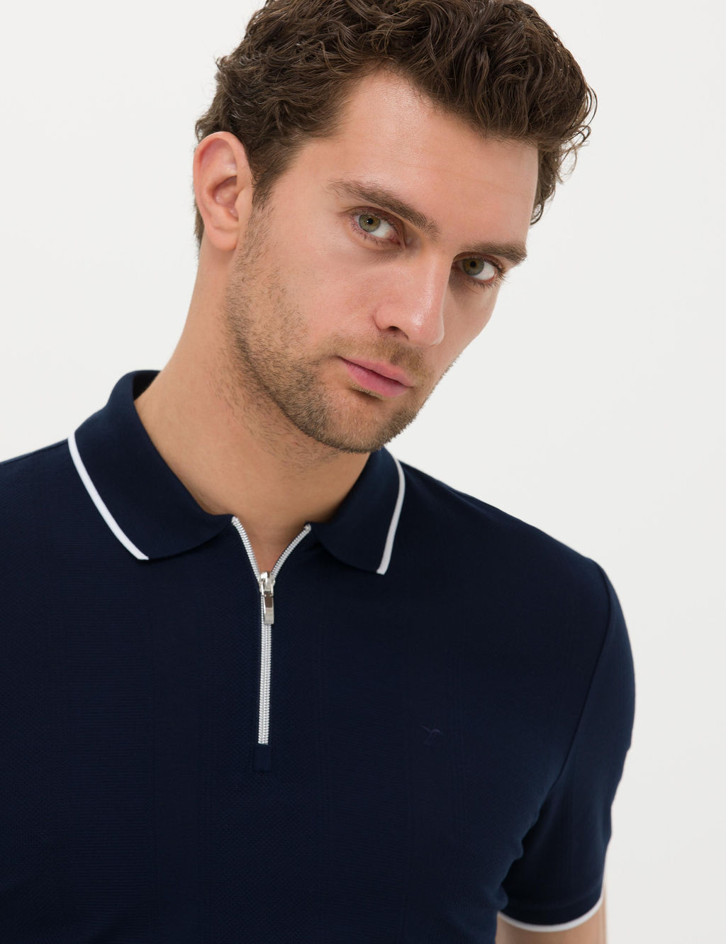 Lacivert Slim Fit T-Shirt - Cacharel фото 9