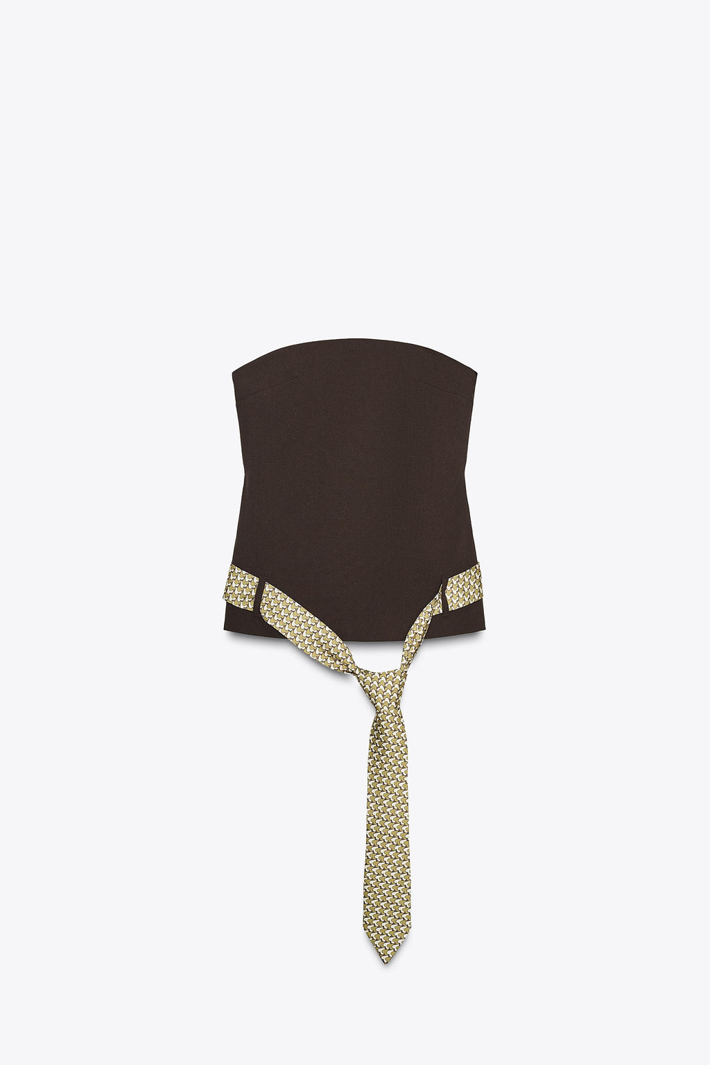 STRAPLESS TIE BELT TOP - Zara фото 4