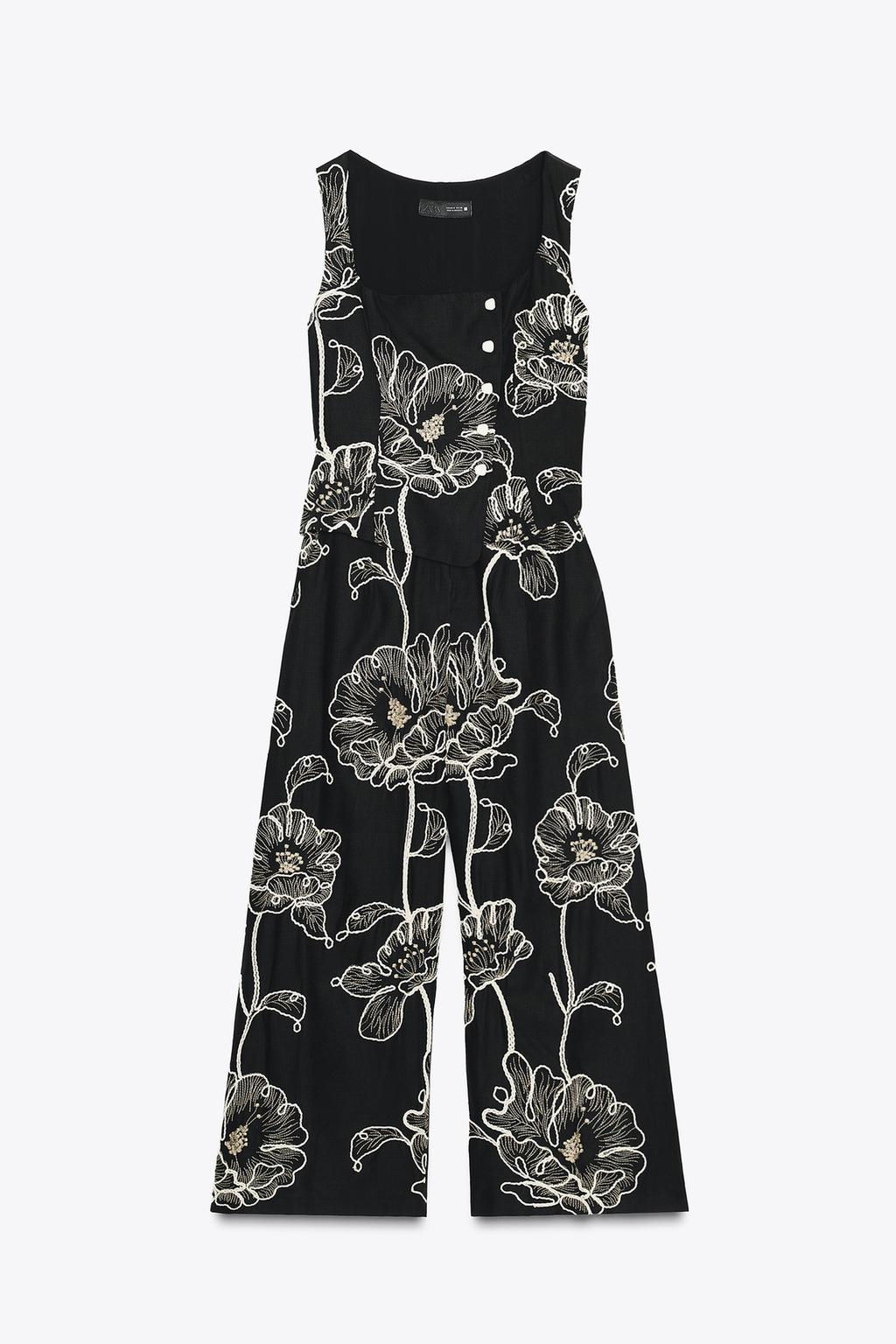 FLORAL EMBROIDERY JUMPSUIT - Zara фото 5