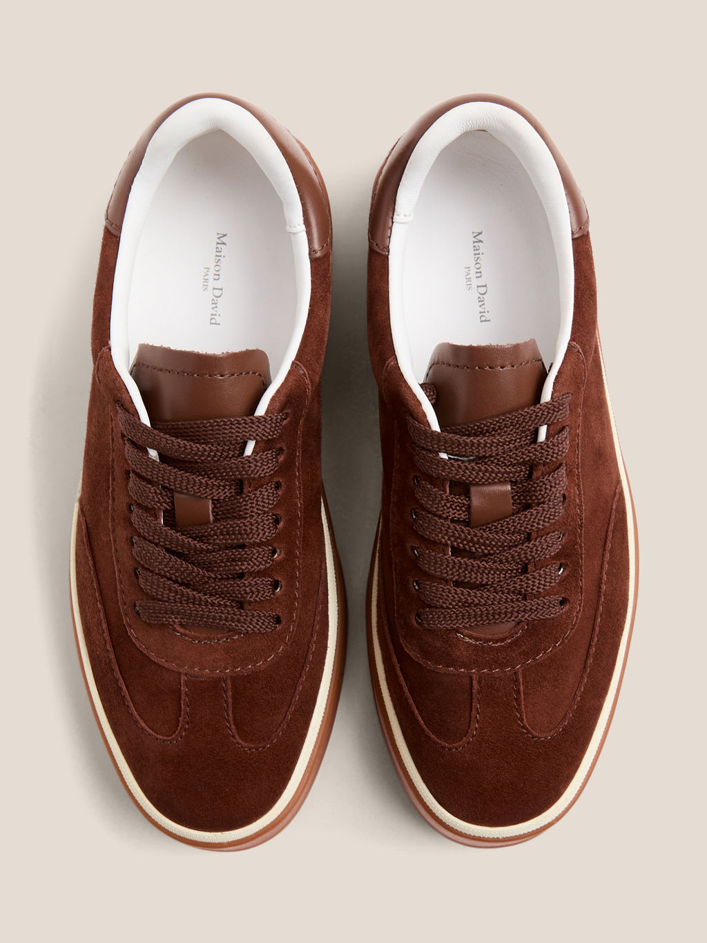 Женские кеды MAISON DAVID Артикул 4736891, каштановый