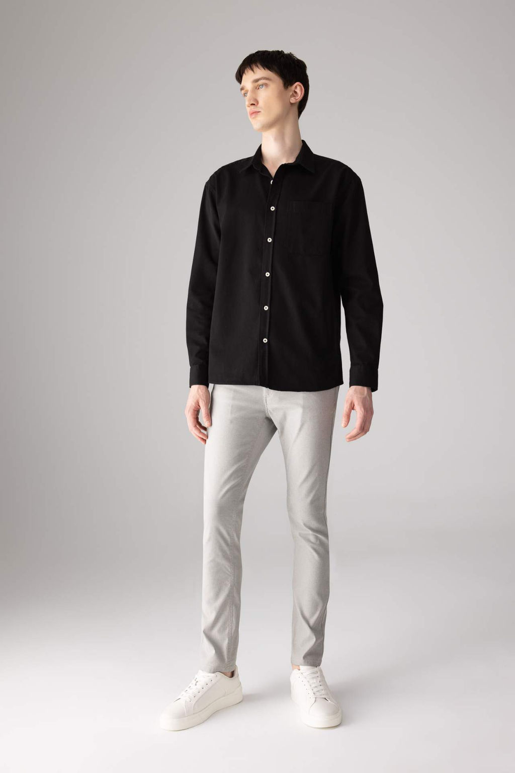 Chino Kanvas Pantolon Slim Fit Dar Kesim Cepli Dar Paca - Defacto фото 5