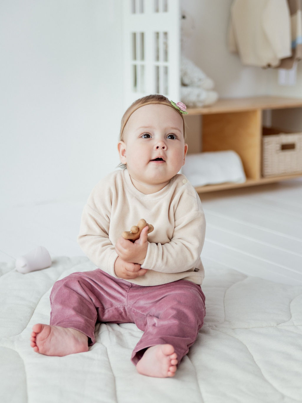 Брюки вельветовые Пудра 0+ - Bungly фото 4