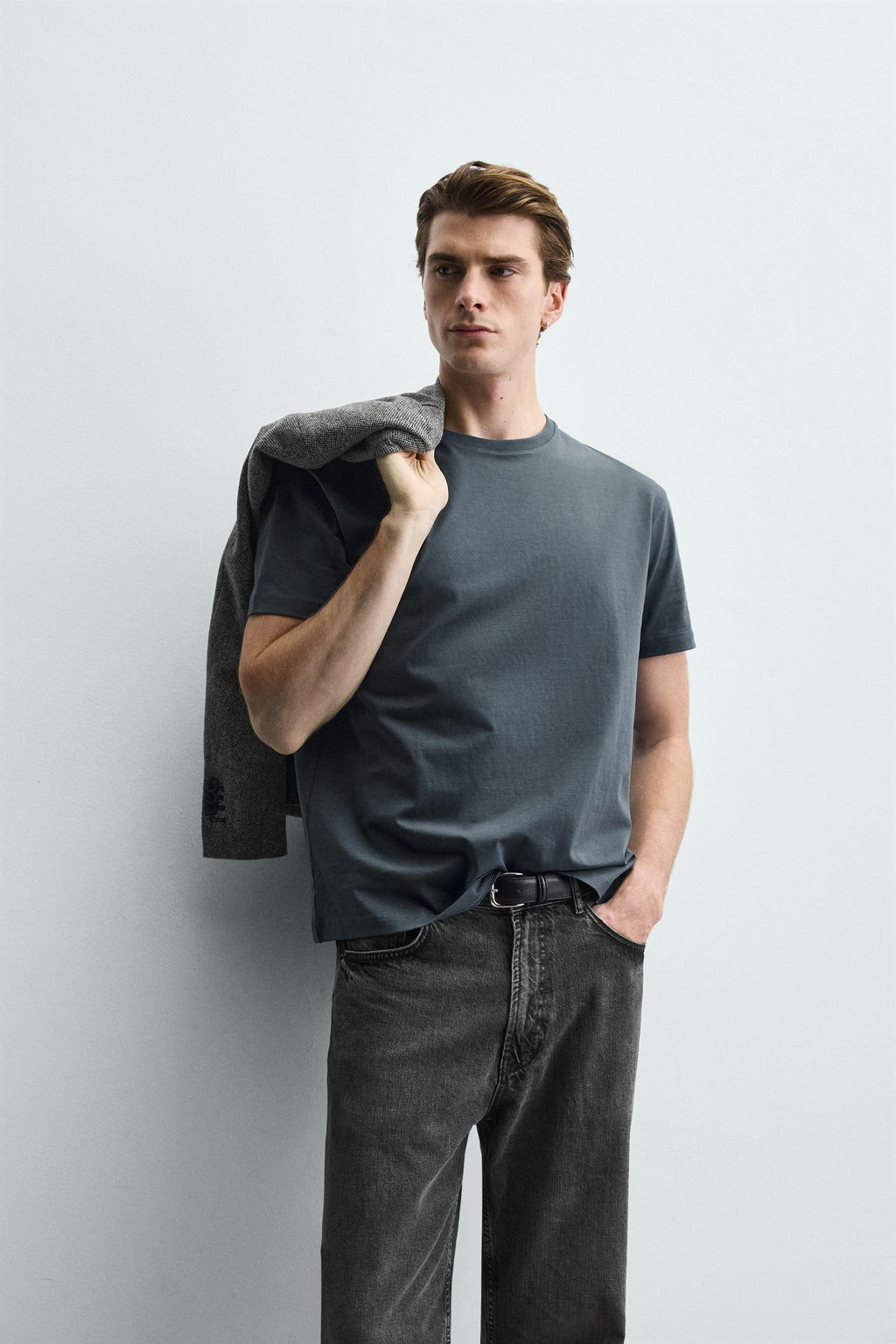 BASIC MEDIUM WEIGHT T-SHIRT - Zara фото 14