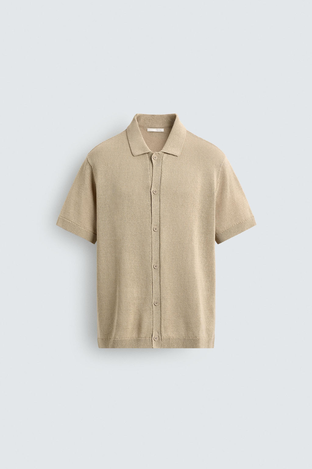 CAMISA PUNTO RELAXED FIT / Beige claro - Zara фото 7