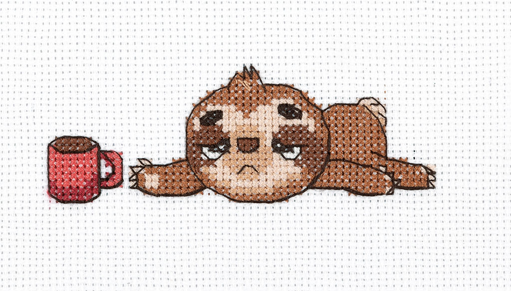 Klart набор для вышивания 12-067 Ленивое утро 13 х 5.5 см