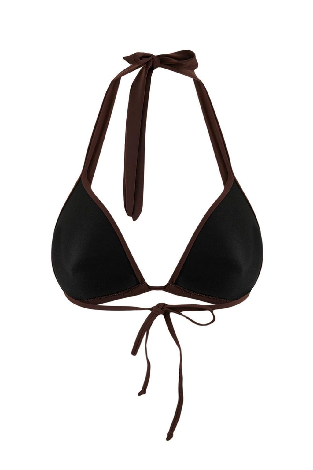 Kahverengi Ucgen Tunelli Kapl? Bikini Ustu TBESS26BU00001 - Trendyolmilla фото 2