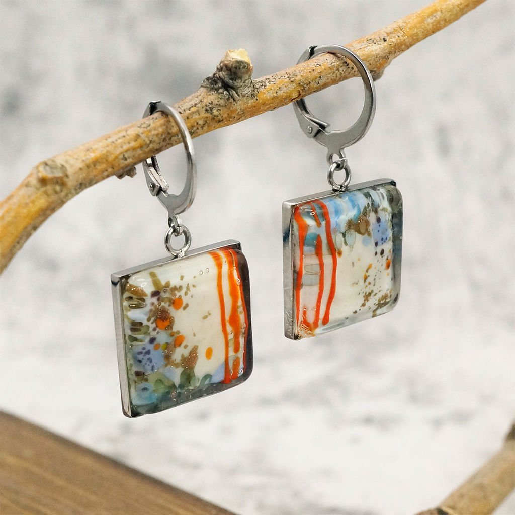 Серьги из муранского стекла RHYTHM LS2105 - Vloes фото 2