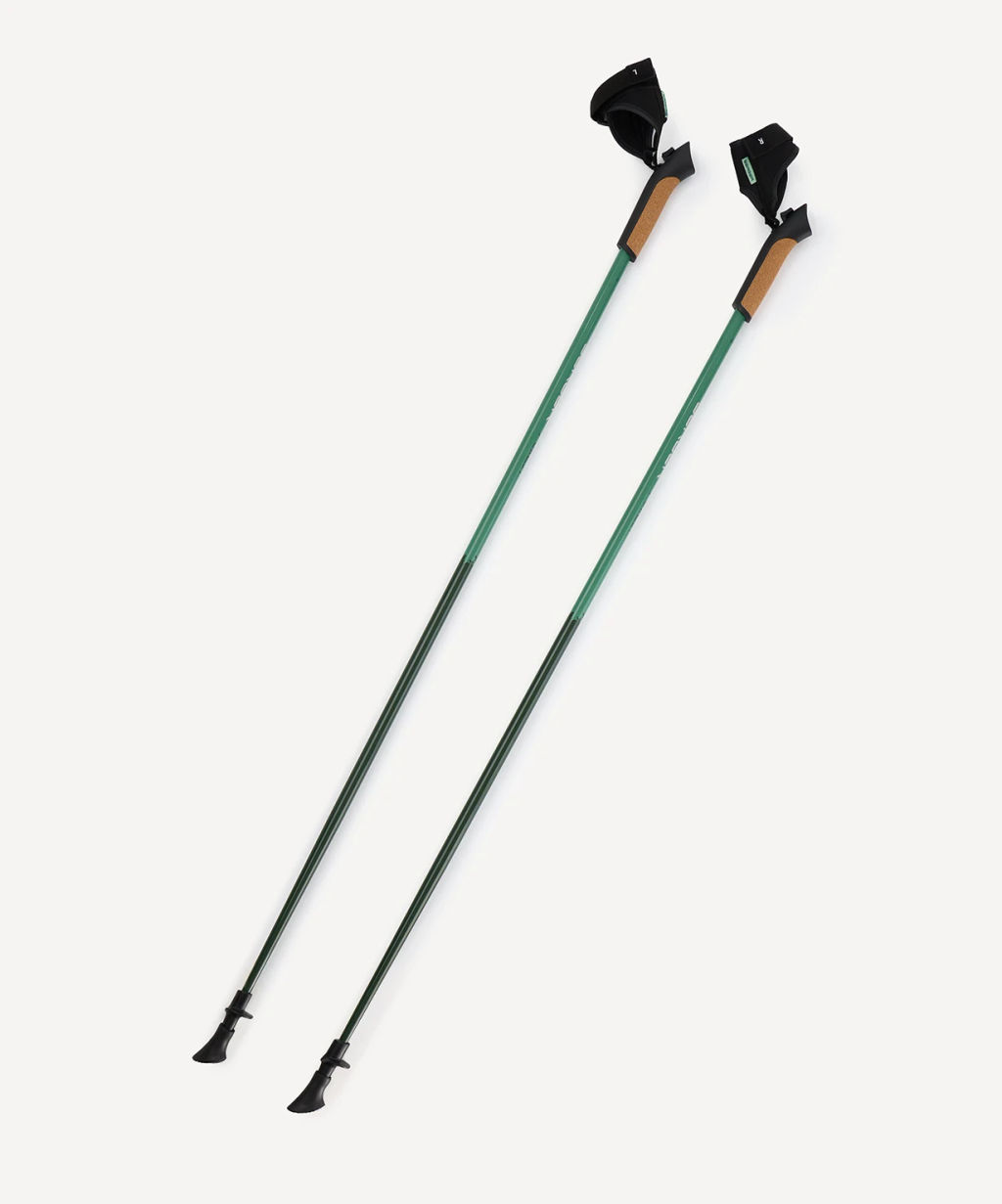 Палки для скандинавской ходьбы BERGER Travel Forest BTF25NP1-02, 115 см, цельные, зеленый  фото 2