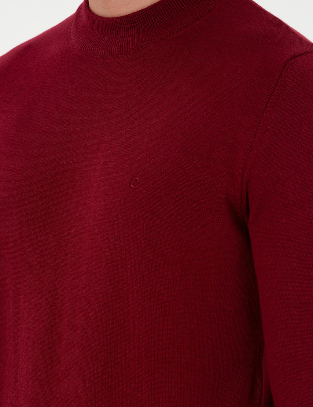 Vi_ne Slim Fit Yar_m Bal_k__ Yaka Basic Triko Kazak