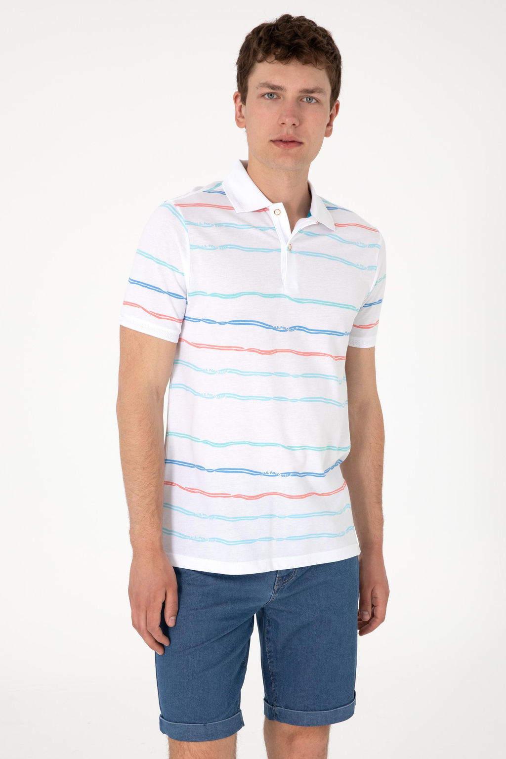 Erkek Beyaz Ti__rt Sepette S_rpriz _ndirim - U.s. polo assn фото 3