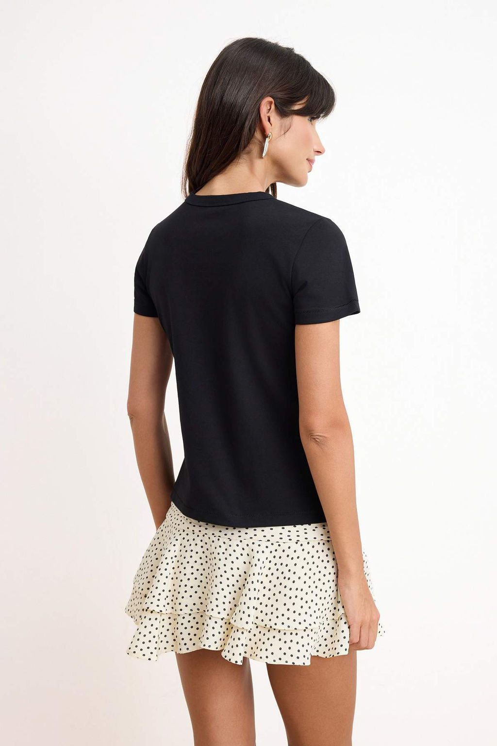 Ekru Premium Basic Regular/Normal Kal?p K?sa Kollu Interlok Orme T-Shirt TWOSS26TS00130 - Trendyolmilla фото 8