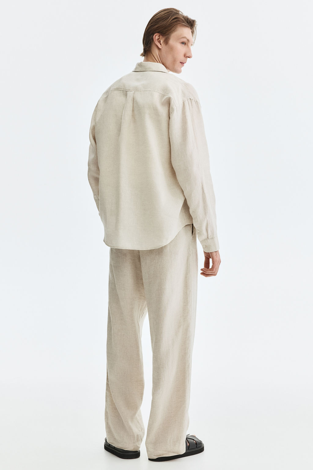 Pantal?n de lino Loose Fit - H&m фото 8