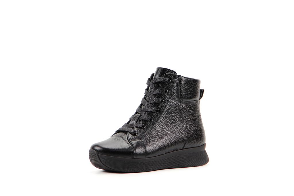 Ботинки EDART 311.omega.black/шерсть