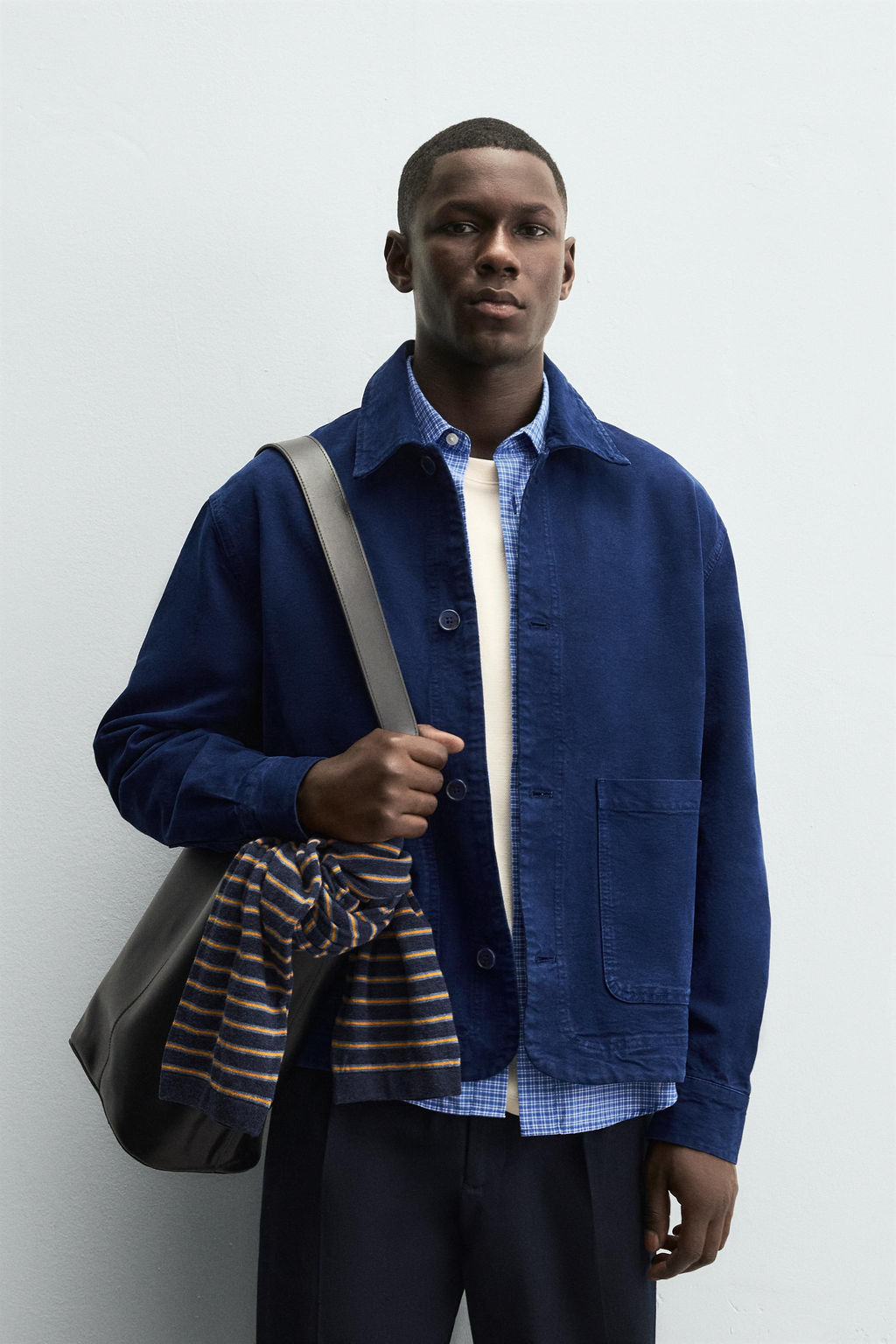 TEXTURED OVERSHIRT WITH POCKETS - Zara фото 2