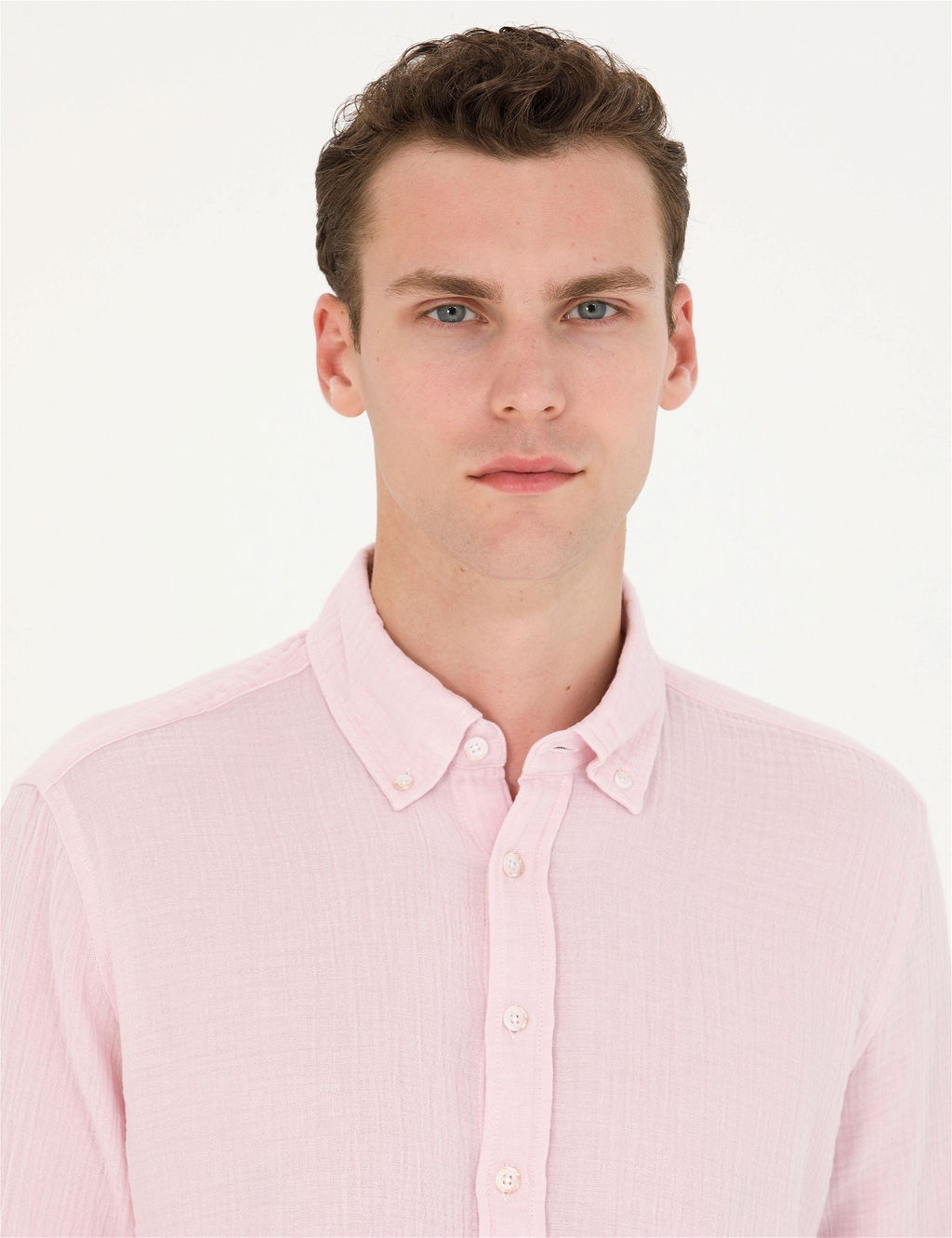 Pembe Regular Fit Uzun Kollu G_mlek