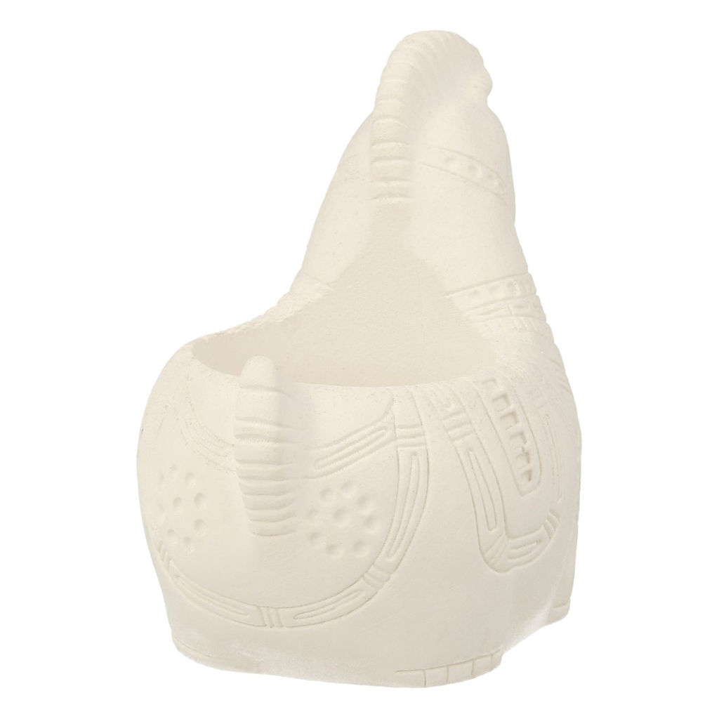 Заготовка для декорирования Love2art ТА-11 Кашпо гипс 8 х 9 х 6 см 1 шт Лошадка с орнаментом