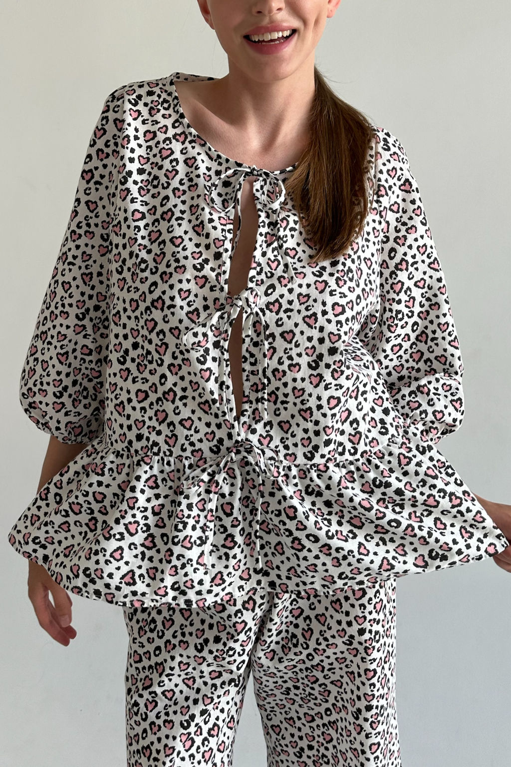 Костюм женский SET070/07/Белый, розовый - M&G all natural фото 4