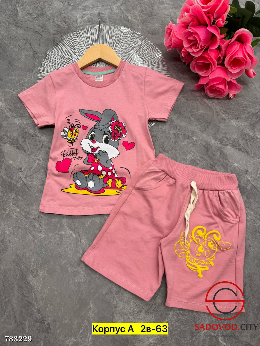 Детский костюм двойка шорты и футболка